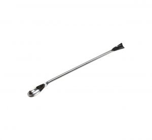 United Scientific Reuz Stainless Steel Offset Spoon Spatula, 210 Mm