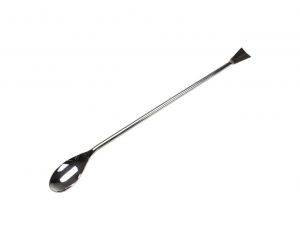 United Scientific Reuz Stainless Steel Large Offset Spoon Spatula, 395 Mm