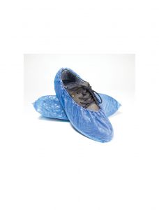 United Scientific Disposable Shoe Covers, Cpe, Blue, Pair