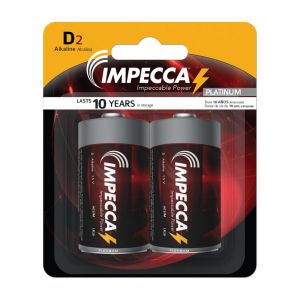 Duracell 'd' 2/card