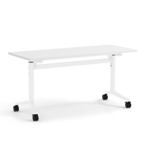 24d" X 72d" Flip Top Desk Coastal Gray - White Base