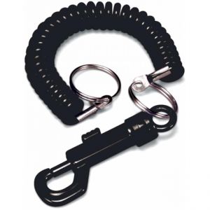 Coil Key Chain W/clipblack