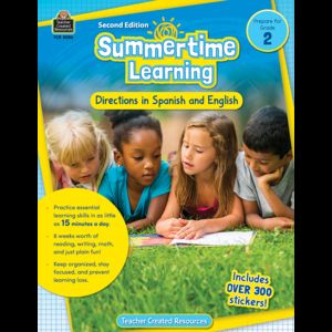 Summertime Learning: English And Spanish Edition (prep.for Gr.2)