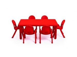 Preschool Myvalue Set 6 Rectangle - Candy Apple Red