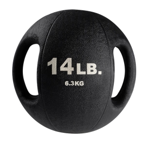 Body-solid Tools 14lb. Dual Grip Medicine Ball