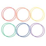36 Inch Plastic Hoops,two Of Each: Red, Orange, Yellow, Green, Blue And Purple