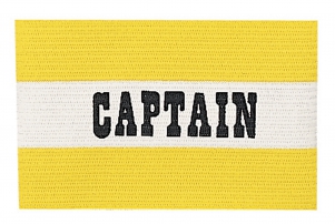 Adult Captain Arm Band Yellow, Pack Of 6