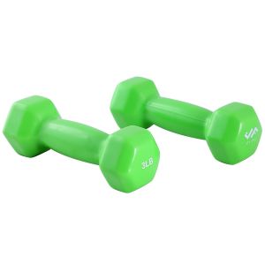 3 LB VINYL DUMBELL, LIME PAIR