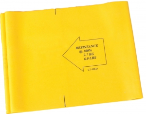 6 Lb Resistance Therapy/exercise Flat Band Yellow