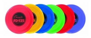 125 Gram Competition Plastic Frisbee Pack Of 6