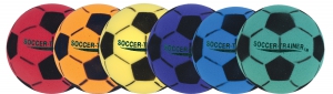 8 Inch Ultra Foam Soccer Ball Set,set Of Six: One Of Each In Red, Orange, Yellow, Green, Royal Blue And Purple