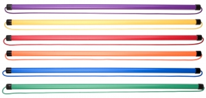 Jump Rope Baton Set,set Of Six Colors: One Of Each In Red, Orange, Yellow, Green, Blue And Purple