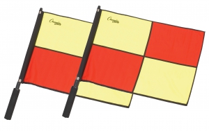 Pro Swivel Linesmaninchs Flag Set,orange And Yellow