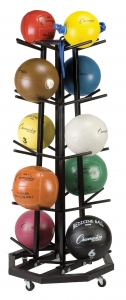 Deluxe Medicine Ball Rack,black