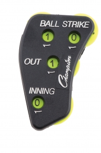 Plastic Umpire Indicator,black With Optic Yellow Digits