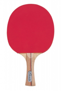 7 Ply Pips In Rubber Face Table Tennis Paddle,red/black