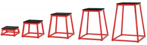 Plyo Box Set Of 5 Sizes,red/black