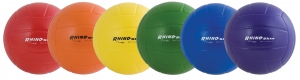 8 Inch Rhino Skin Volleyball Set,set Of Six: One Of Each In Red, Orange, Yellow, Green, Royal Blue, Purple