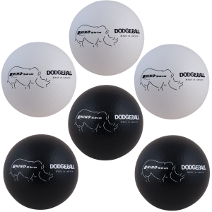 8 Inch Rhino Skin Dodgeball Set Black/white