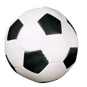 Soft Sport Soccer Ball,white/black