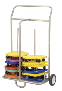 Scooter & Cone Storage Cart,silver