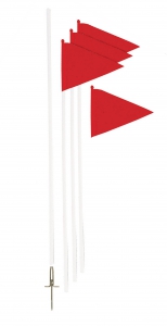 One-piece Economy Soccer Corner Flag Set,orange Flags