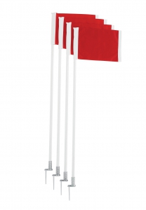 Spring Loaded Corner Flags,red Flags