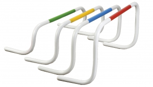 Speed Hurdle Set Of 4,�white Plastic Hurdles
