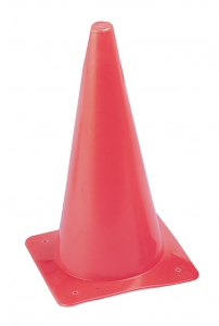 12 Inch High Visibility Plastic Cone Orange