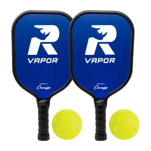 Rhino Pickleball Vaporset 2-player Paddle Set,blue/black