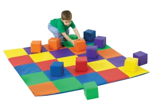 Joey's Matching Mat And Blocks Set