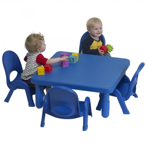 Toddler Myvalue Set 4 Square - Solid Royal Blue