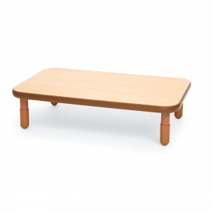 Baseline 48" X 30" Rectangular Table - Natural Wood With 12" Legs