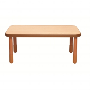 Baseline 48" X 30" Rectangular Table - Natural Wood With 20" Legs