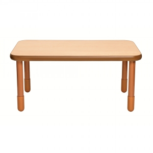 Baseline 48" X 30" Rectangular Table - Natural Wood With 22" Legs