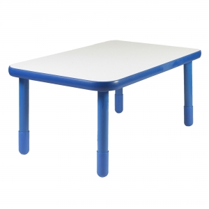 Baseline 48" X 30" Rectangular Table - Royal Blue With 22" Legs