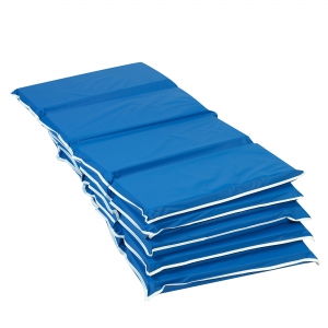 2" Tough Duty Folding Mats - Blue 5 Pack