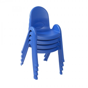Value Stack 13" Child Chair - 4 Pack - Royal Blue