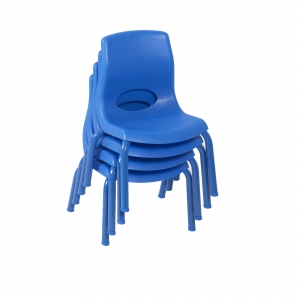 Myposture 8" Child Chair - 4 Pack - Blue  