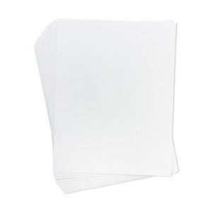 Art Board - 25 Sheets, 8.5� X 11�, White On Both Sides 