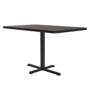 Commercial Laminate CafA And Breakroom Table With Cast Iron Base