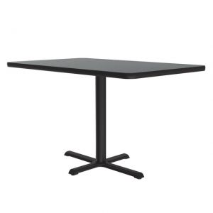 Deluxe High-pressure CafA And Breakroom Table With Cast Iron Base