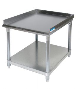 STAINLESS STEEL EQUIPMENT STAND WITH UNDER, STAINLESS STEEL NSF Approved, 30"W X 37"D X 24"H