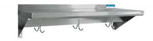 Wall Shelf W/o Pot Hooks, 36w X 12d X 11.5h