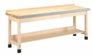 AUX. Workbench Wall Series 36", 120"W x 24"D x 36"H, Maple