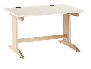 Work Layout Wood Rectangle Activity Table, Laminate Top, 36"w X 30"d X 27"h, Maple