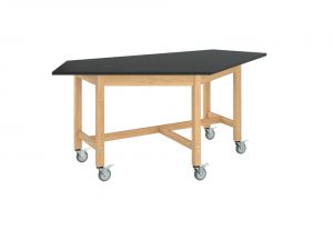 Forward Vision Table, 84"W X 44"D X 30"H, 3/4" Phenolic Surface, Oak