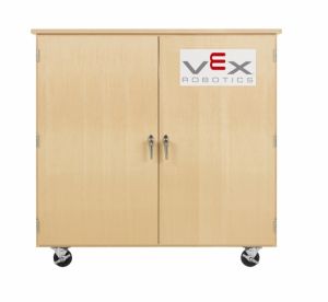 Mobile Robotics Storage Cabinet, Maple, 50"W x 24"D x 53"H