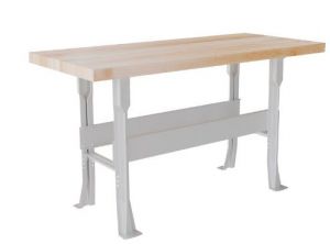 2-station Workbench Light Gray W/ 0 Vises