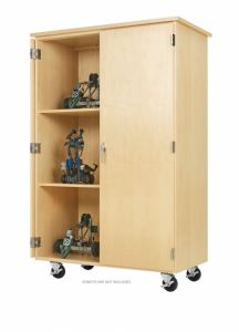 Mobile Robotics Cabinet, Maple, 44"w X 24"d X 68"h